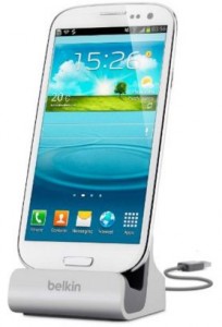 Carregamento e dock USB da Belkin para Samsung Galaxy S4