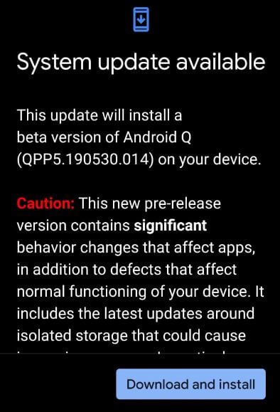 Como instalar o Android Q Beta 5 no Pixel