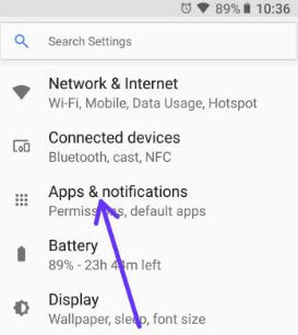 Como controlar a permissão do aplicativo no Android 8.1 Oreo