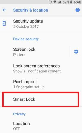 Como usar o Smart Lock no Android Oreo 8.1 para desbloquear seu telefone automaticamente