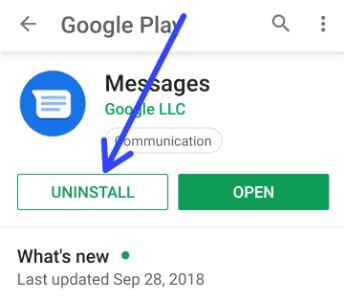 Desinstalar atualização do sistema no aplicativo Android