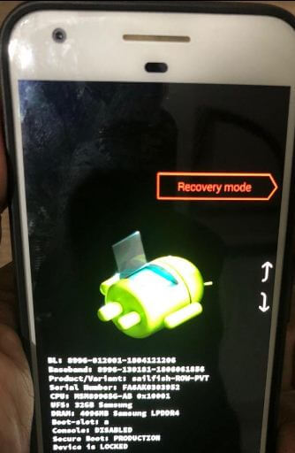 Como entrar no modo de recuperação Android 9 Pie