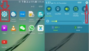 Como alterar ou editar as configurações rápidas no Android Lollipop 5.1.2 e Marshmallow 6.0