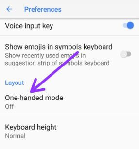 Como ativar ou desativar o modo com uma mão no teclado Gboard Android