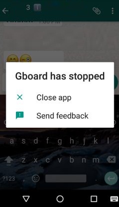 Como consertar o Gboard parou de funcionar no Android