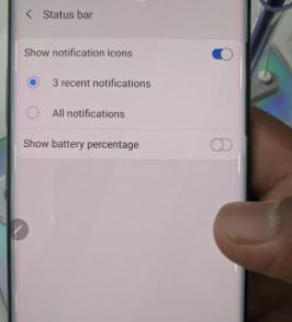 Como alterar a barra de status no Galaxy Note 10 e Note 10 Plus