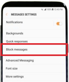 Como bloquear mensagens no Samsung galaxy S8